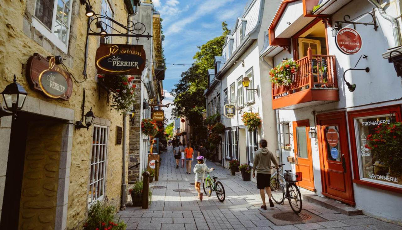 A street in the city